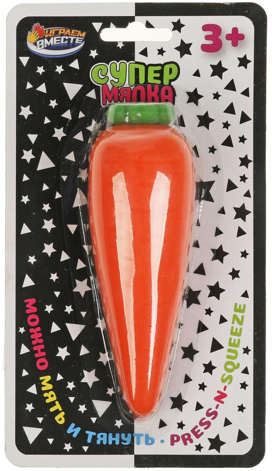 Игрушка-антистресс «Морковь» | Играем вместе