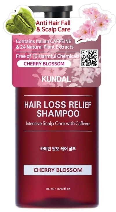 Шампунь бессульфатный против выпадения волос и ухода за кожей головы «Hair Loss Cherry Blossom» | Kundal