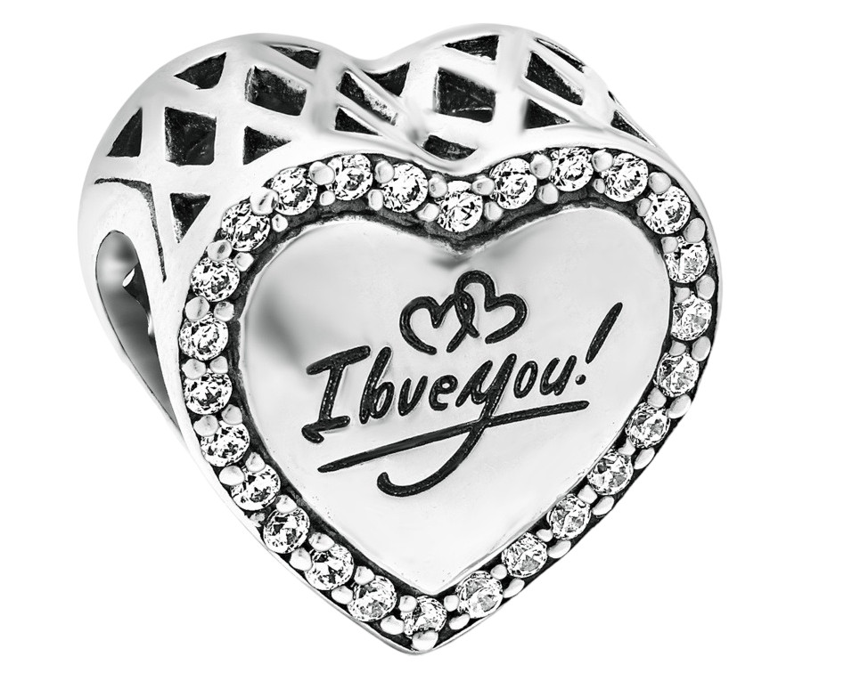 Шарм из серебра с фианитами | Lucente Silver