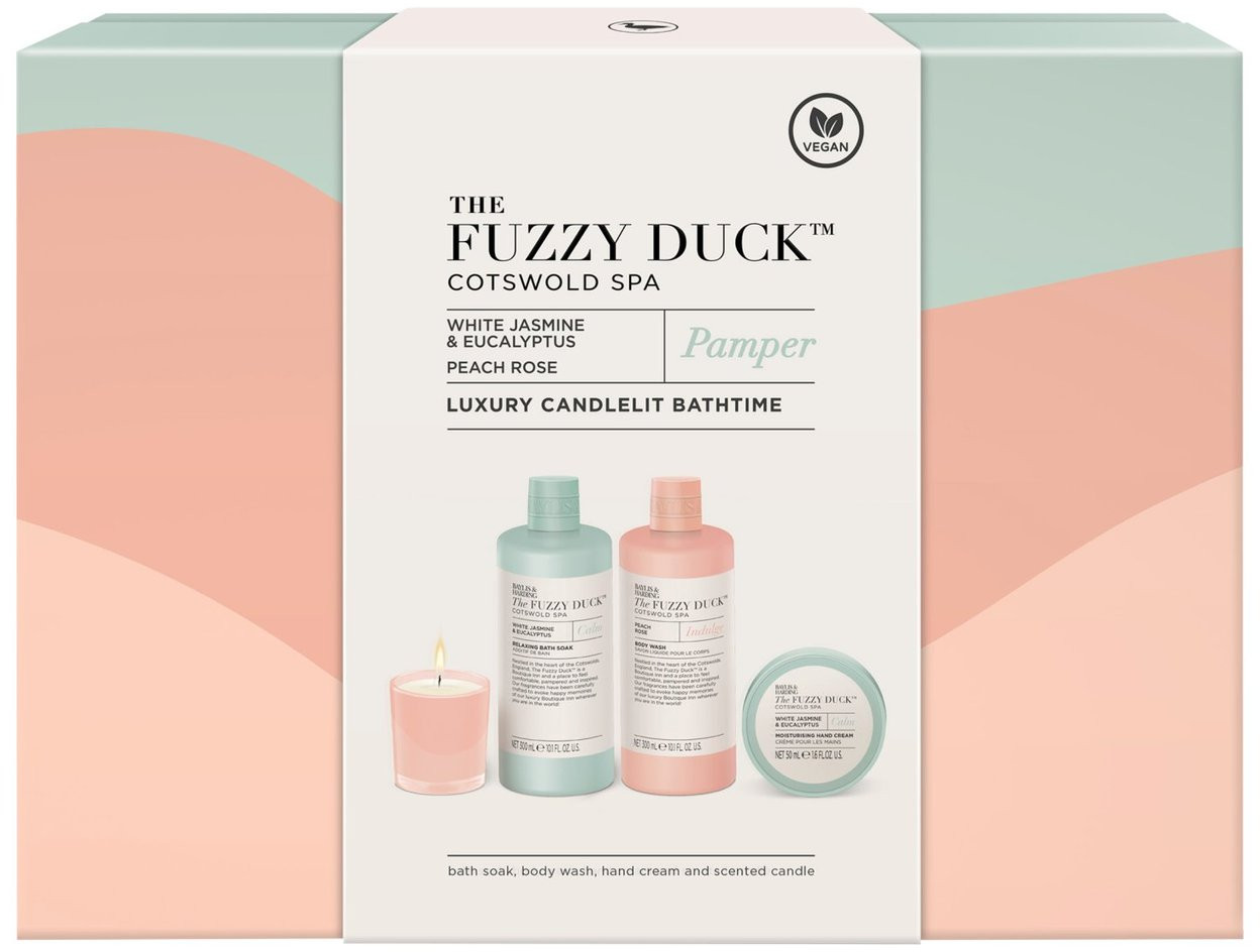 Набор подарочный для ухода за телом «The Fuzzy Duck. Luxury Candlelit Bathing» | Cotswold Spa | Baylis & Harding