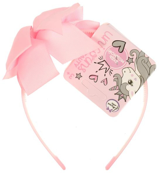 Ободок для волос с розовым бантом | Милая Леди