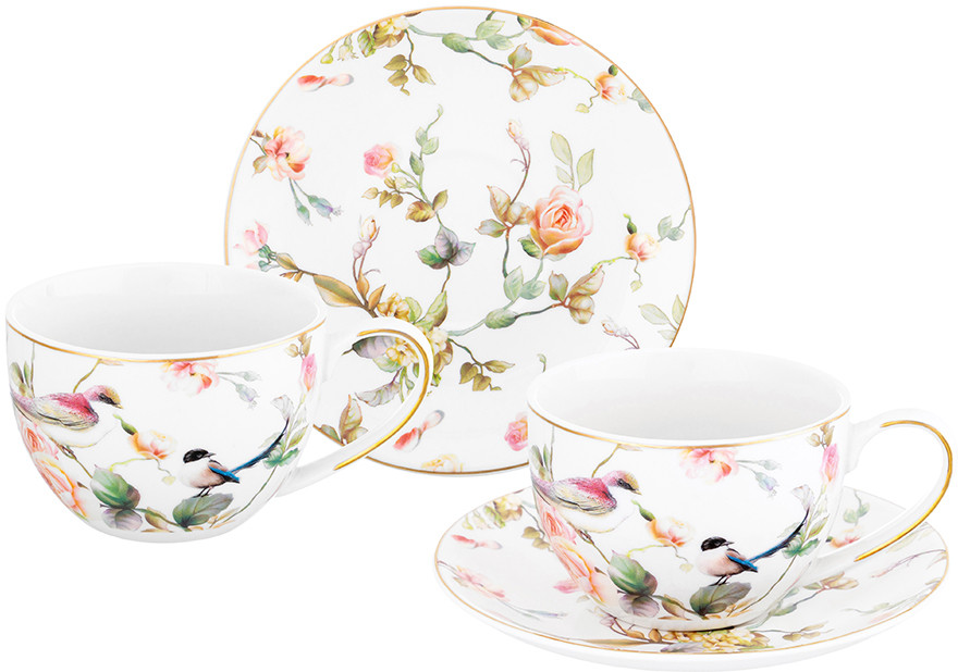 Набор чайных пар «Певчие птички» | Певчие птички | Elan Gallery