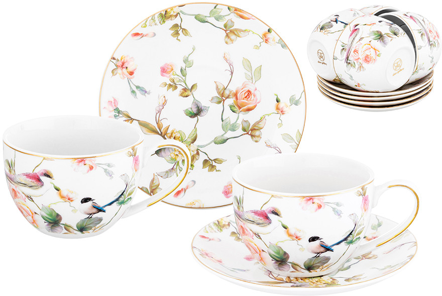 Набор чайных пар «Певчие птички» | Певчие птички | Elan Gallery