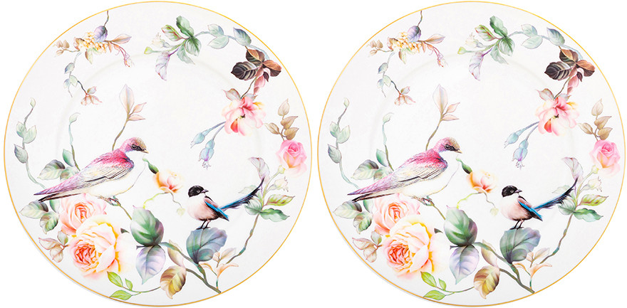 Набор тарелок «Певчие птички» | Певчие птички | Elan Gallery