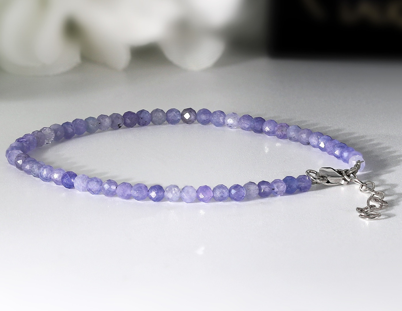 Браслет из серебра с танзанитами | Lucente Silver