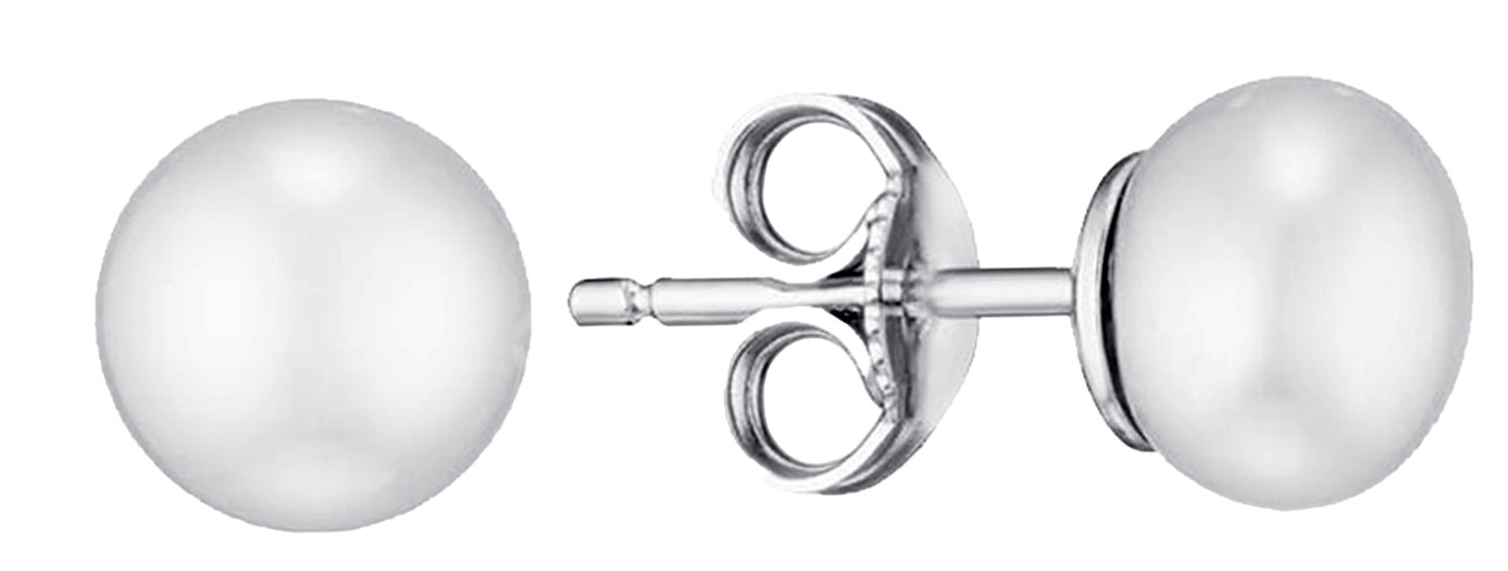 Серьги из серебра с жемчугом | Lucente Silver