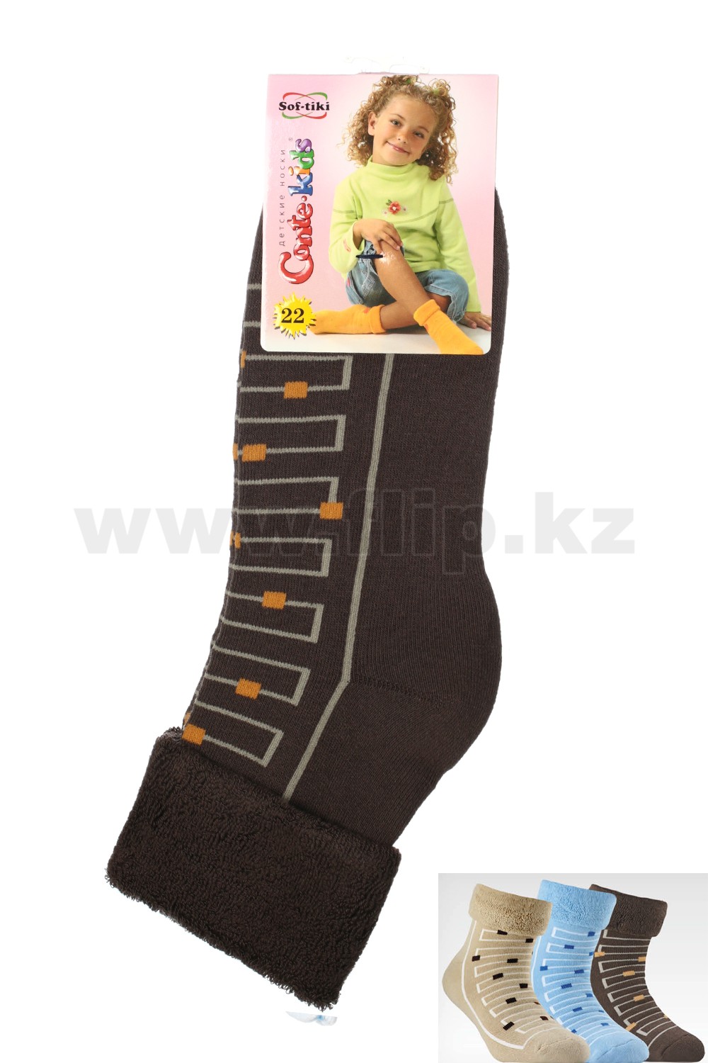 Детские махровые носки с отворотом | Sof-tiki | Conte Elegant