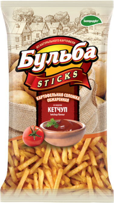 Соломка из цельного картофеля «Кетчуп» | Бульба Sticks