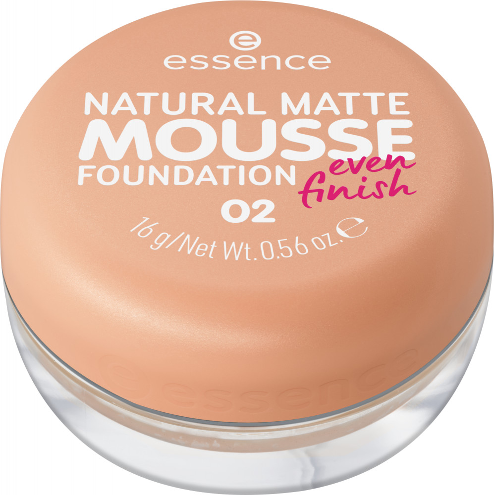 Мусс тональный «Natural Matte Mousse Foundation», оттенок 02 | Essence
