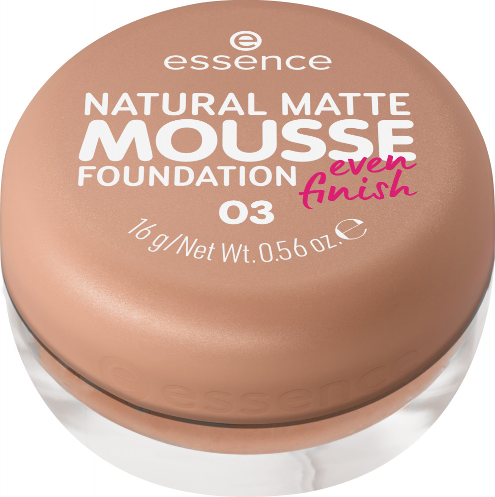 Мусс тональный «Natural Matte Mousse Foundation», оттенок 03 | Essence