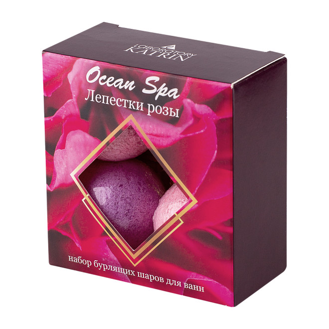 Набор бурлящих шаров «Лепестки розы» | Ocean Spa | Laboratory Katrin