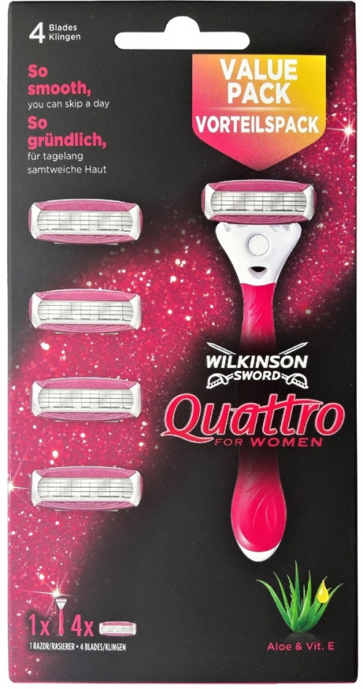 Бритва со сменными кассетами «Quattro for Women» | Wilkinson Sword