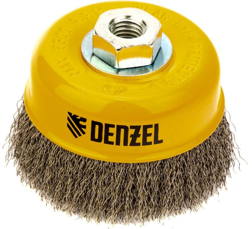 Щетка металлическая для УШМ «Чашка» | Denzel