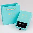 Серьги-сердечки гвоздики