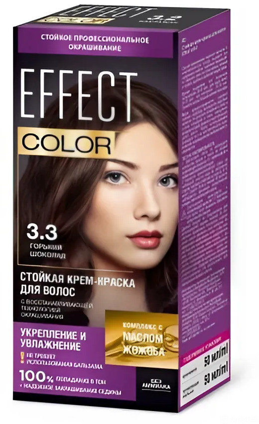 Крем-краска для волос, оттенок 3.3 Горький шоколад | Effect color