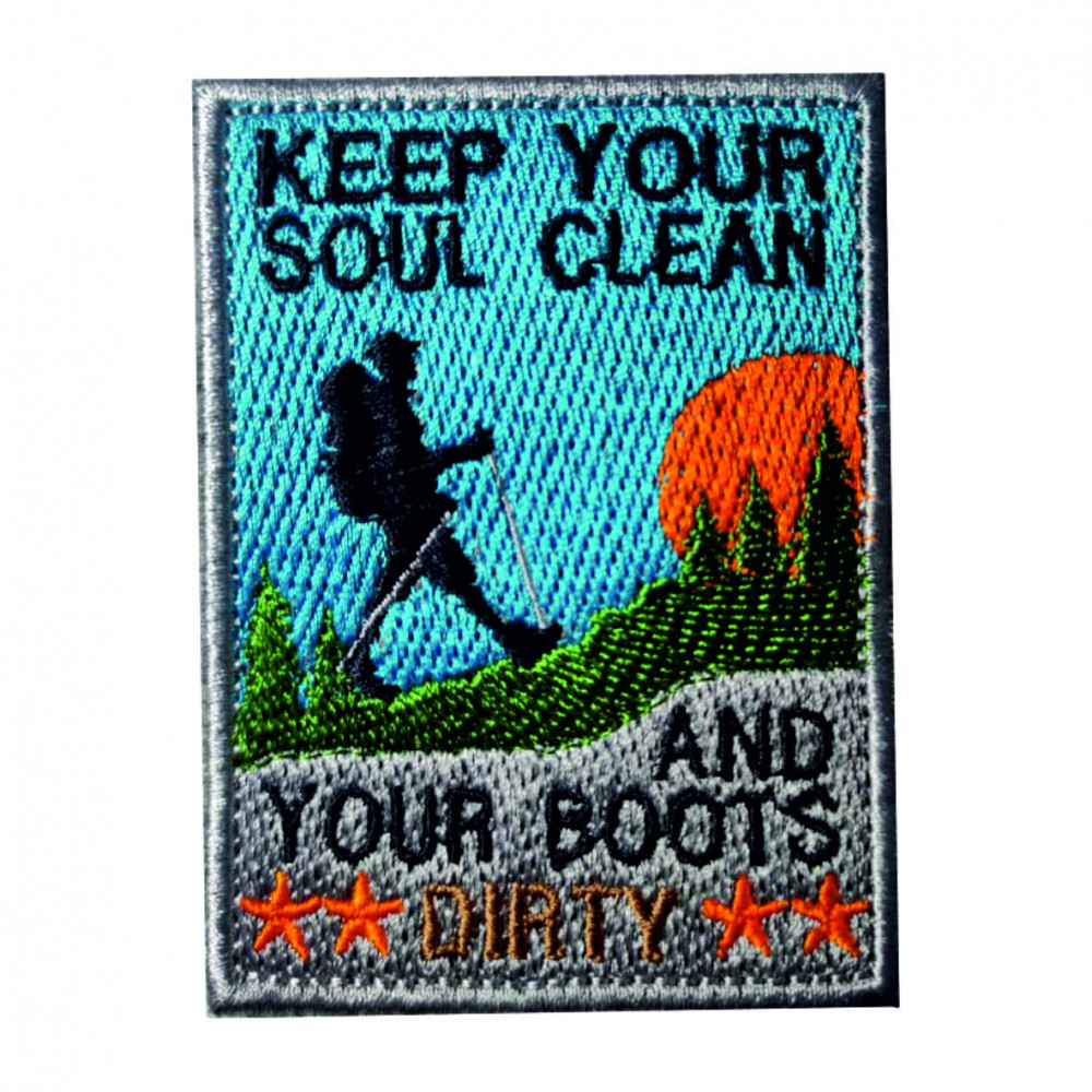 Шеврон «Keep your soul clean and your boots dirty» | Get Outside