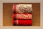 Полотенце махровое пестротканое "Autunno Iberico" (Cleanelly Collection, 50х100, цвет красный)