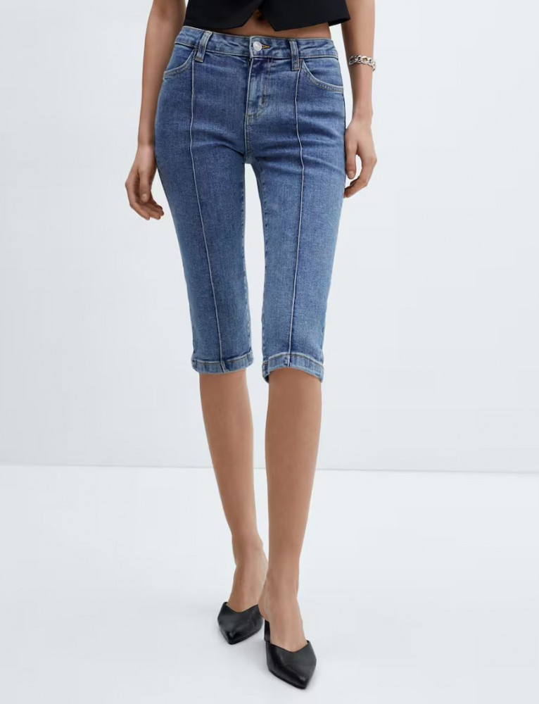 Капри джинсовые женские | MANGO