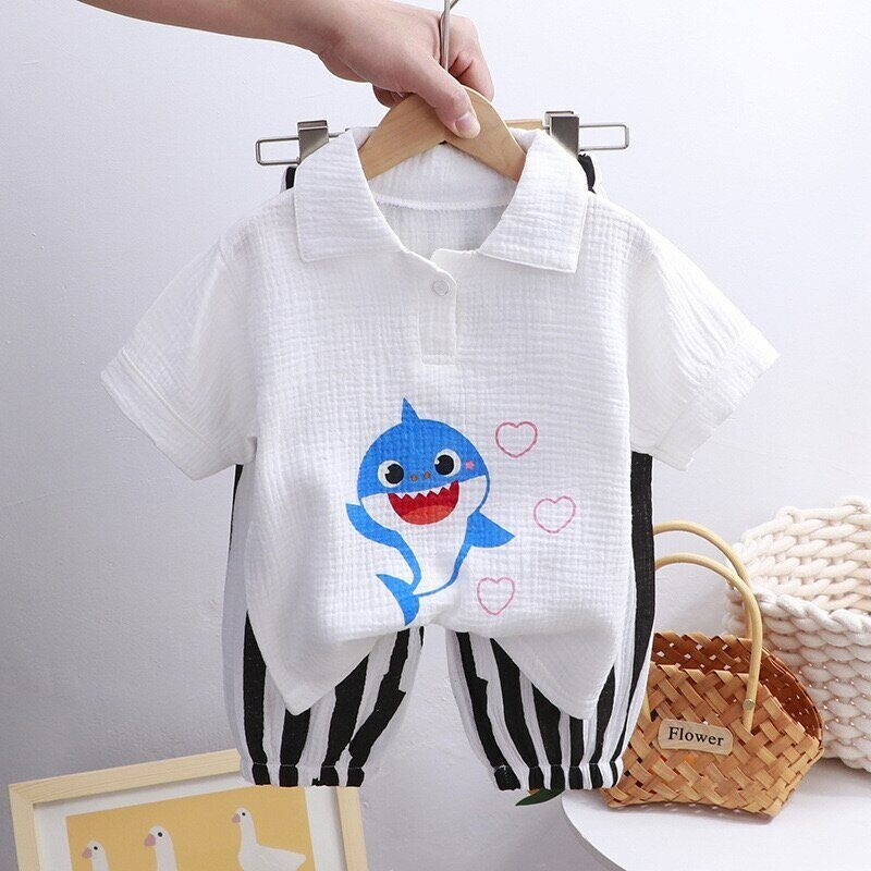 Комплект детский «Акуленок» | Muslinclotheskz