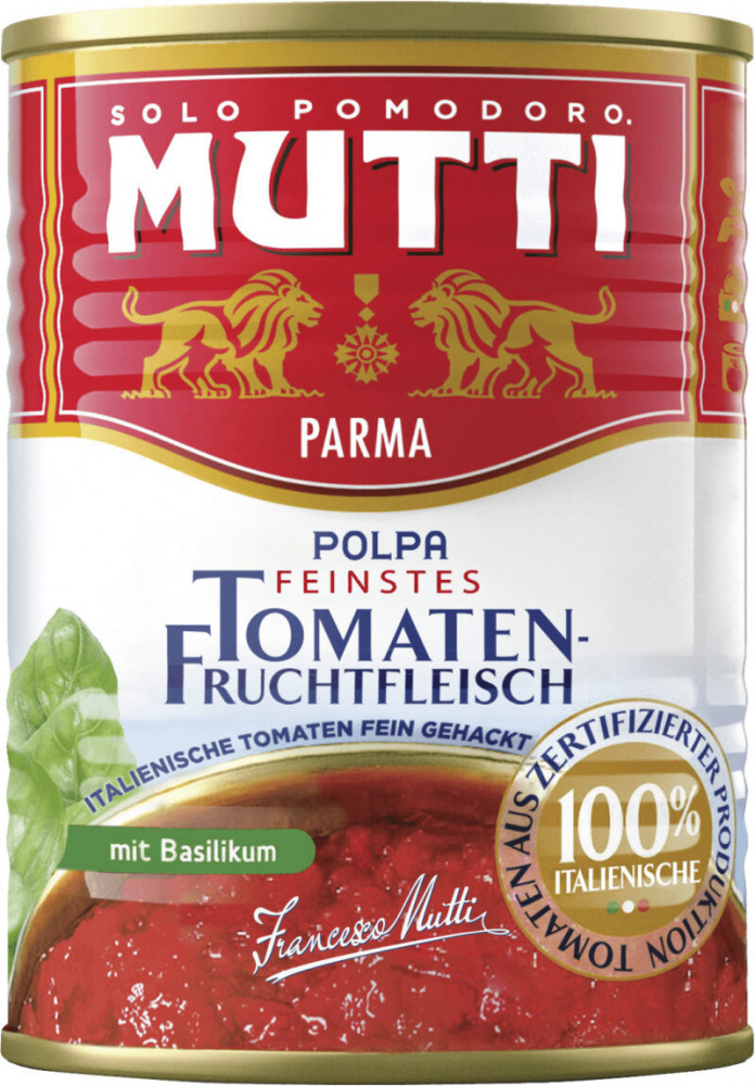 Томаты мелконарезанные с базиликом | Mutti