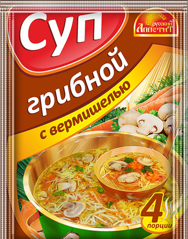 Суп «Грибной с вермишелью» | Русский аппетит