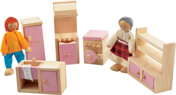 Набор мебели для кукол "Кухня" | Мир деревянных игрушек