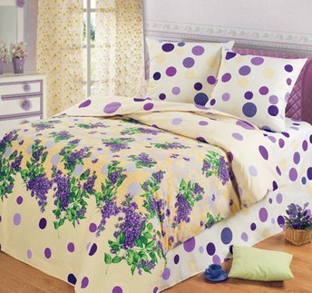 Комплект постельного белья «Сирень» (арт. 10764, 1,5-спальный, БИОкомфорт, 2 наволочки 70х70)