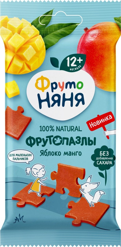 Фруктовые кусочки из яблок и манго | ФрутоНяня