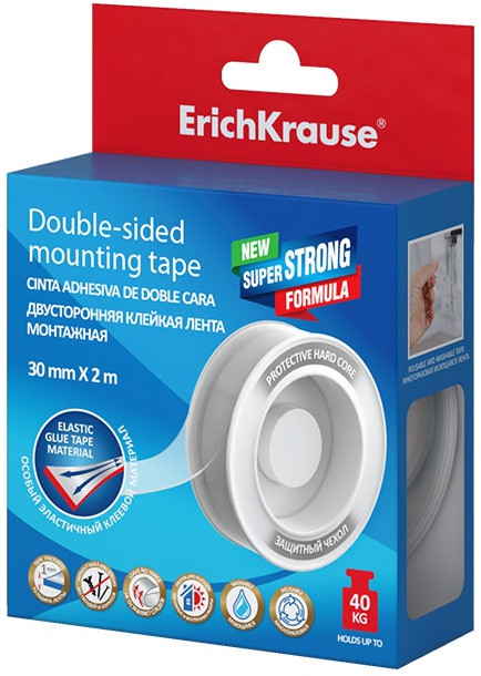 Лента клейкая двусторонняя | Erich Krause