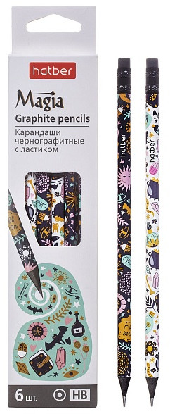 Набор карандашей чернографитных «Magia HB» | Hatber