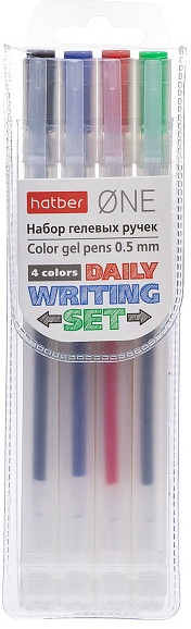 Набор ручек гелевых «One» | Hatber