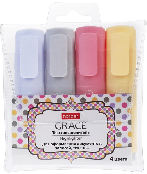 Набор текстовыделителей «Grace» | Hatber
