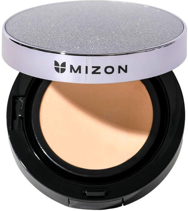 Кушон для лица тональный «Vegan Collagen Cushion», оттенок 21 Светло-бежевый | Mizon