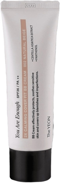 BB-крем «The Yeon 2x Calming Cover Fit» SPF 36 PA++, оттенок 002 Natural Beige | The Yeon