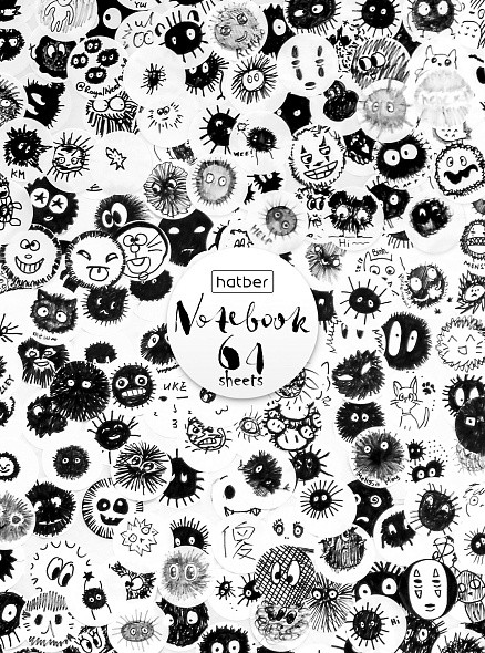 Книжка записная | Прикольные кляксы | Hatber