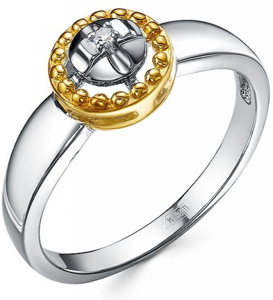 Кольцо из серебра с бриллиантом | Family Jewelry