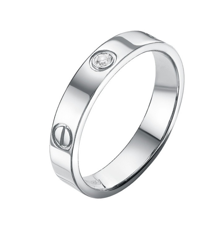 Кольцо из серебра с цирконием | Family Jewelry