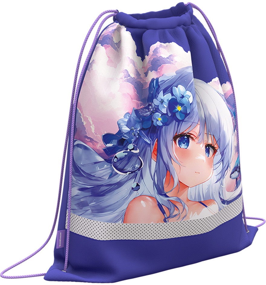 Мешок для обуви с вентиляцией | Kawaii Whale | Erich Krause