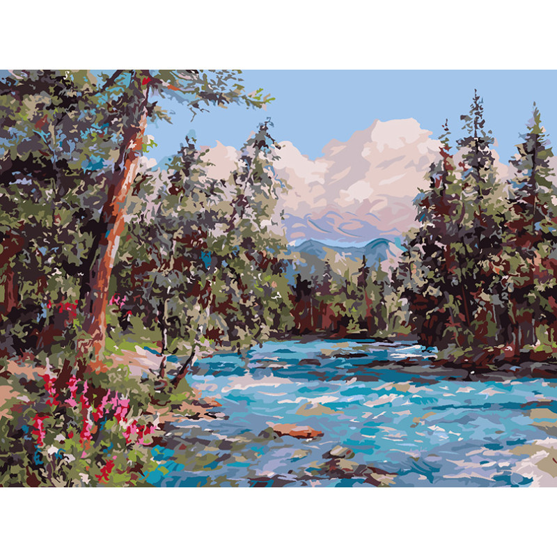Картина по номерам «Алтай заповедный» | Белоснежка