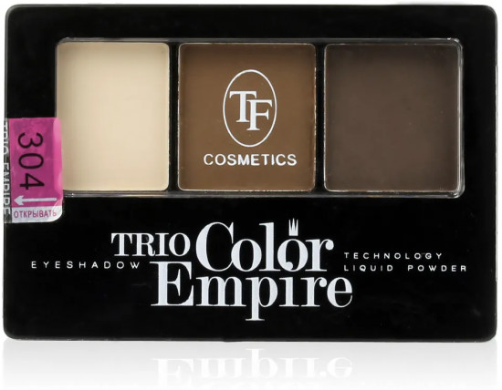 Палетка теней для век «Trio Color Empire», оттенок 304 Шоколад