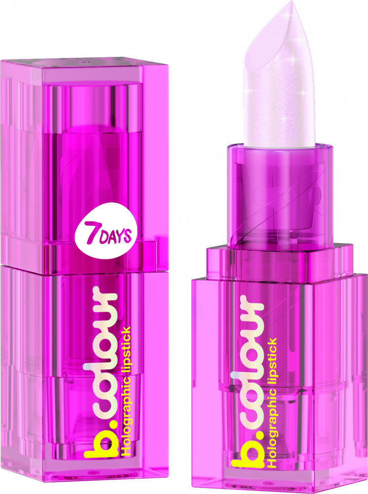 Помада для губ «B.colour Holographic lipstick», тон 02 Unicorn | 7Days