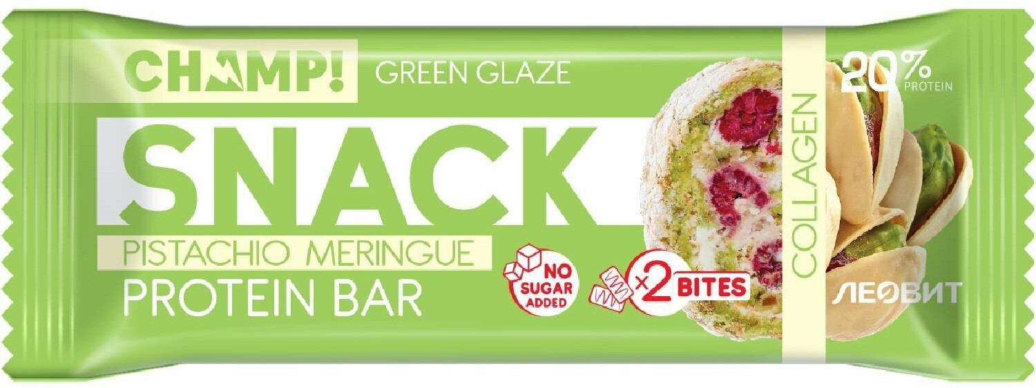 Батончик протеиновый «Фисташковая меренга» | Champ