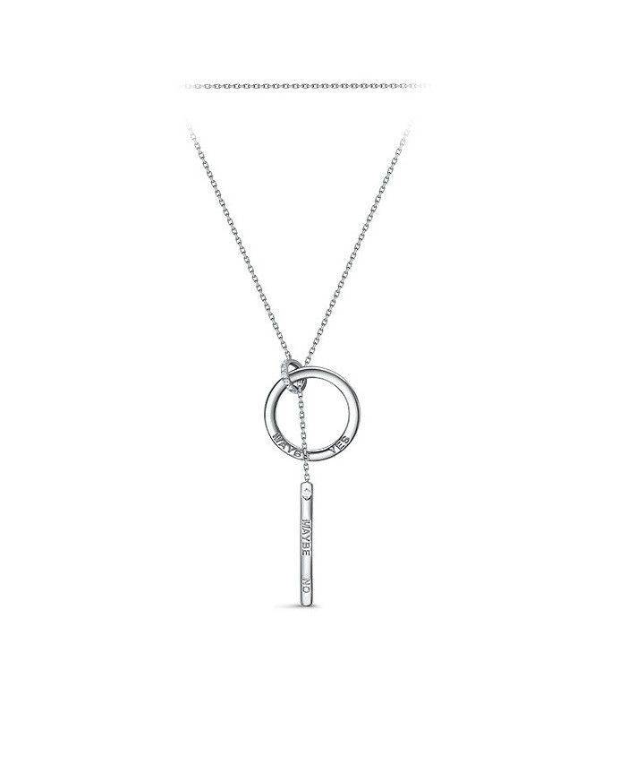 Колье из серебра с цирконием | Family Jewelry