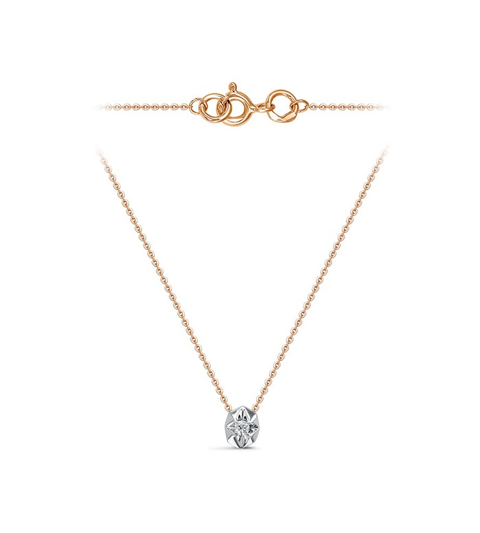 Колье из золота с бриллиантом | Family Jewelry