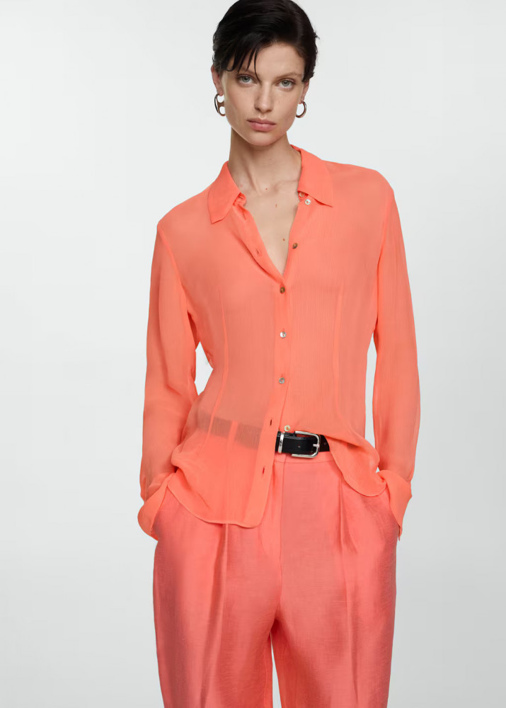 Рубашка женская | MANGO