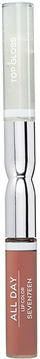 Помада для губ жидкая «All Day Lip Color&Top Gloss», тон 32 Золотисто-каштановый | SEVEN7EEN