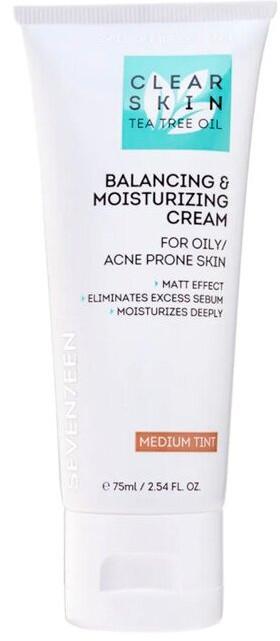 Тональный крем «Make Up Clear Skin Balancing Moisturizing Cream», оттенок Средний беж | SEVEN7EEN
