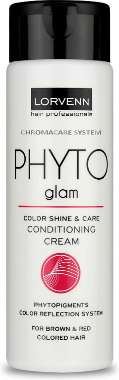 Крем-кондиционер для волос окрашенных в коричневый и красный цвет «Phyto Glam color shine and care conditioning cream» | Lorvenn Hair Professionals