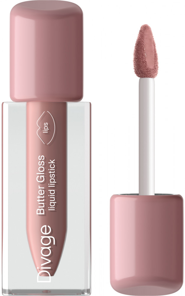 Помада для губ жидкая «Butter Gloss Liquid Lipstick», тон 01 Бежевый нюд | Divage