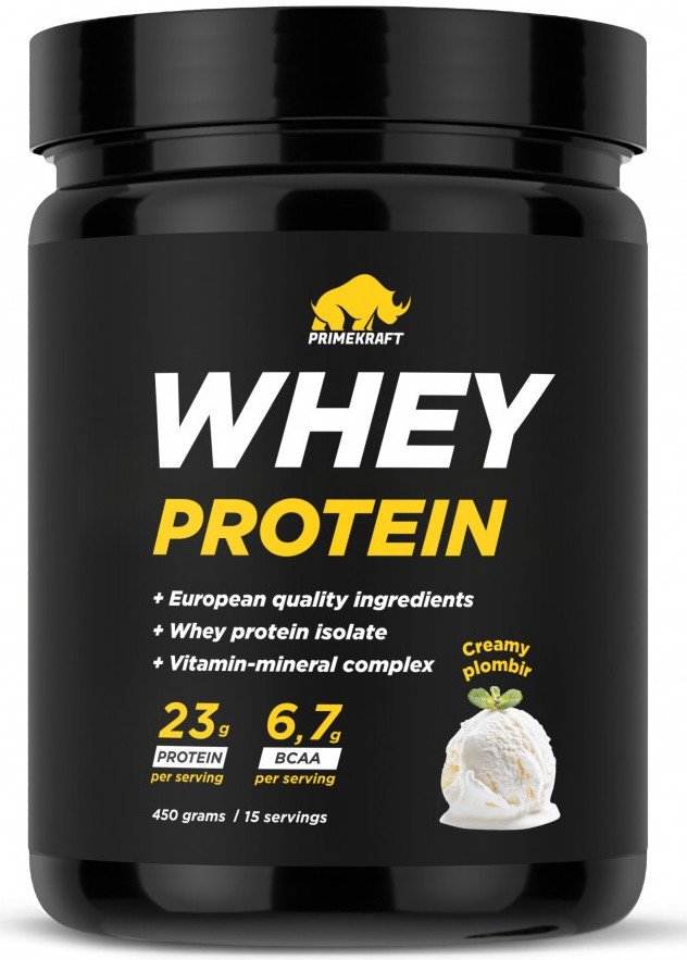 Протеин сывороточный со вкусом сливочного пломбира «Whey Protein» | PRIMEKRAFT